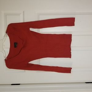 Junior Size Large Rust Orange Sweater